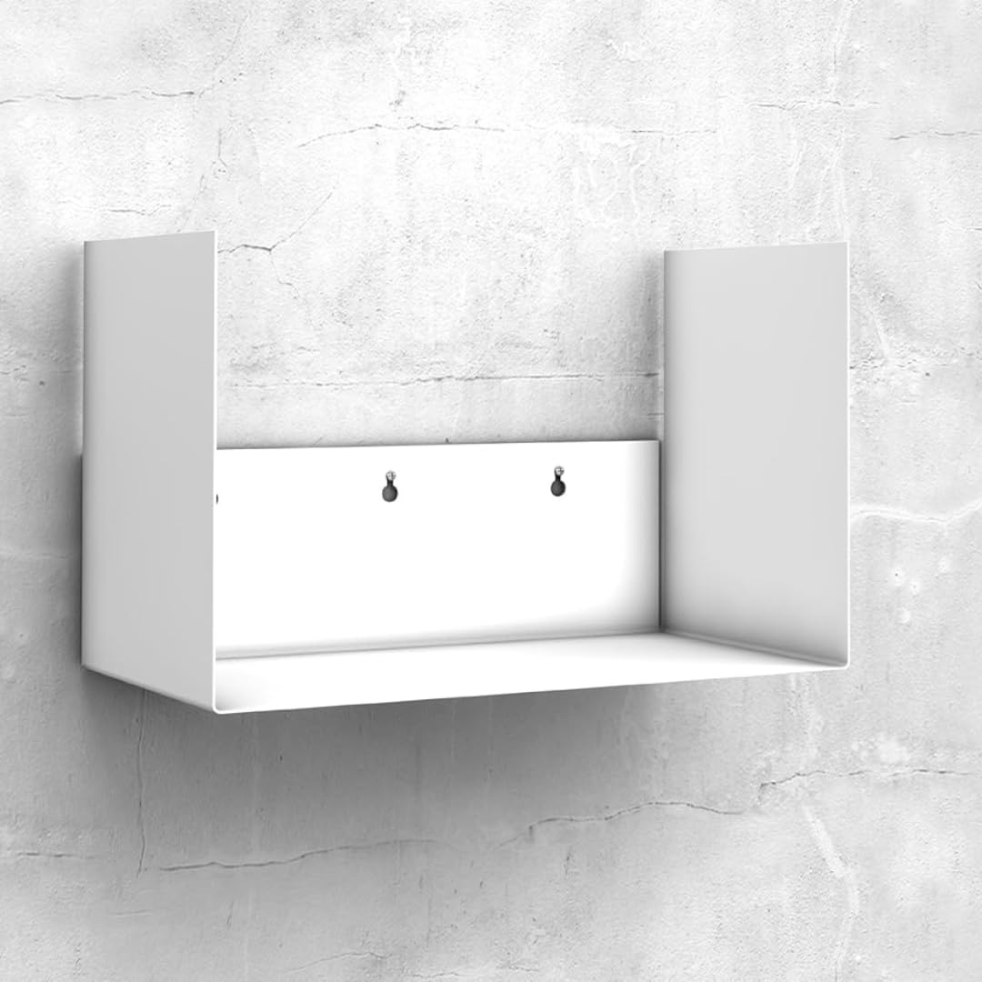 home3000 D-SEGNO Scaffale da Parete - Ripiano da parete in metallo per cartelle - Mensole da muro di Design - Libreria da parete moderna per ufficio e studio – Made in Italy