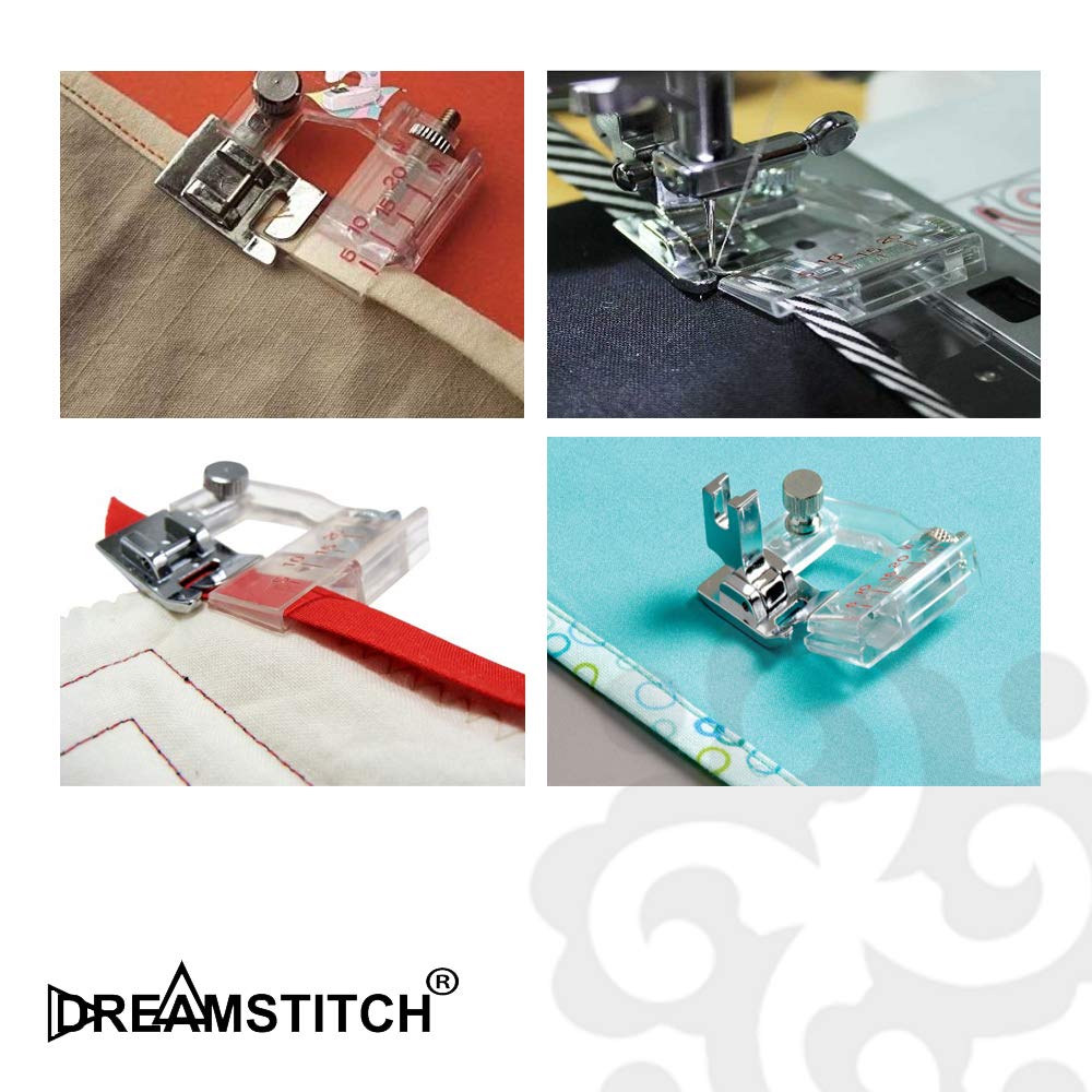 DREAMSTITCH - Prensatelas ajustable para máquina de coser (5 mm, compatible con todos los Singer, Brother, Babylock, Euro-Pro, Janome, Kenmore, White, Juki, New Home, Simplicity, Elna RJ6290 2)