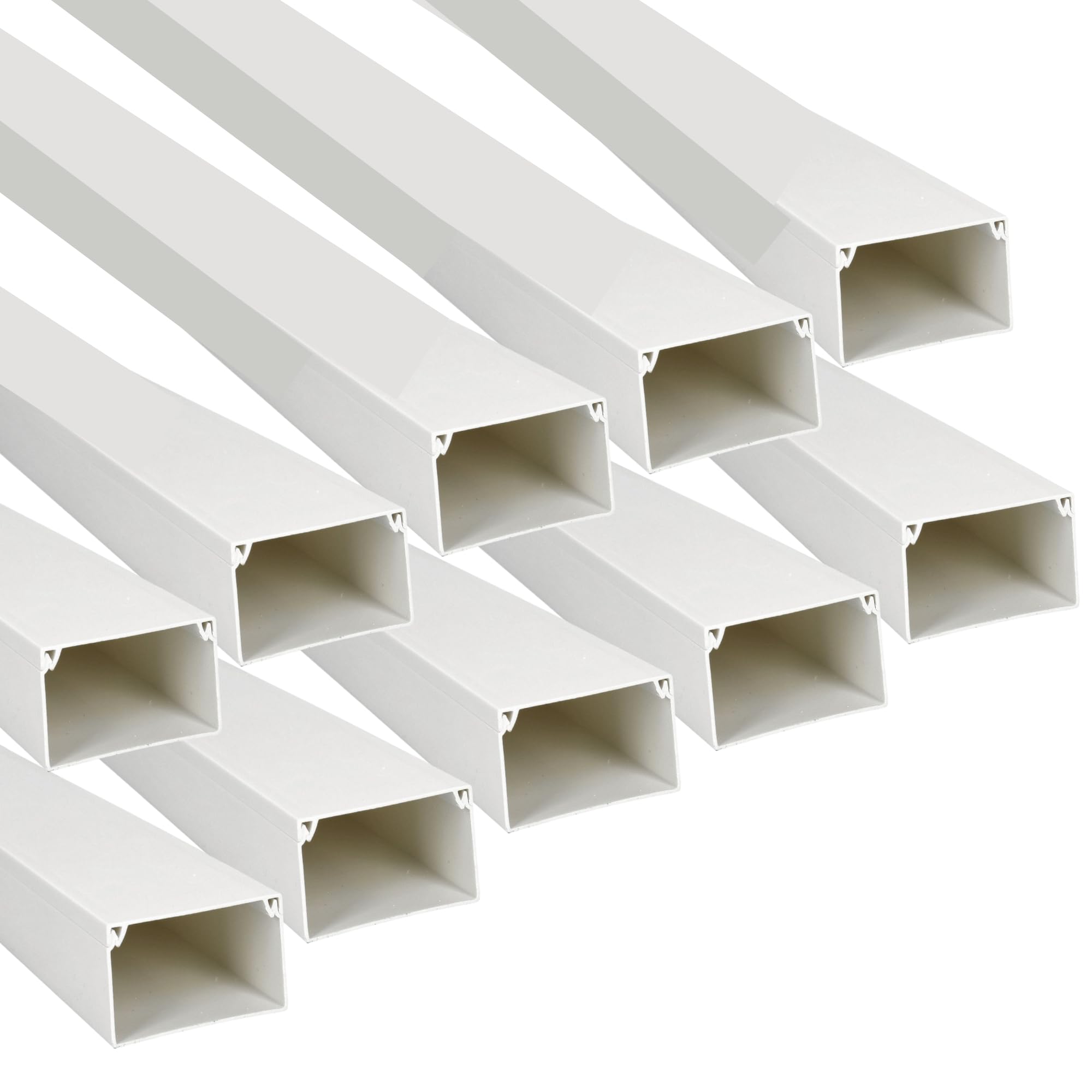 Jandei - Confezione x10 Canalina per cavi PVC Superficie bianca 1 m 40 x 60 mm