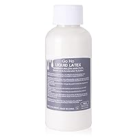 Vista 10 de Go Ho Maquillaje líquido SFX de látex (1 onza), maquillaje de monstruo zombi de Halloween, secado rápido, pintura facial blanca líquida multiusos