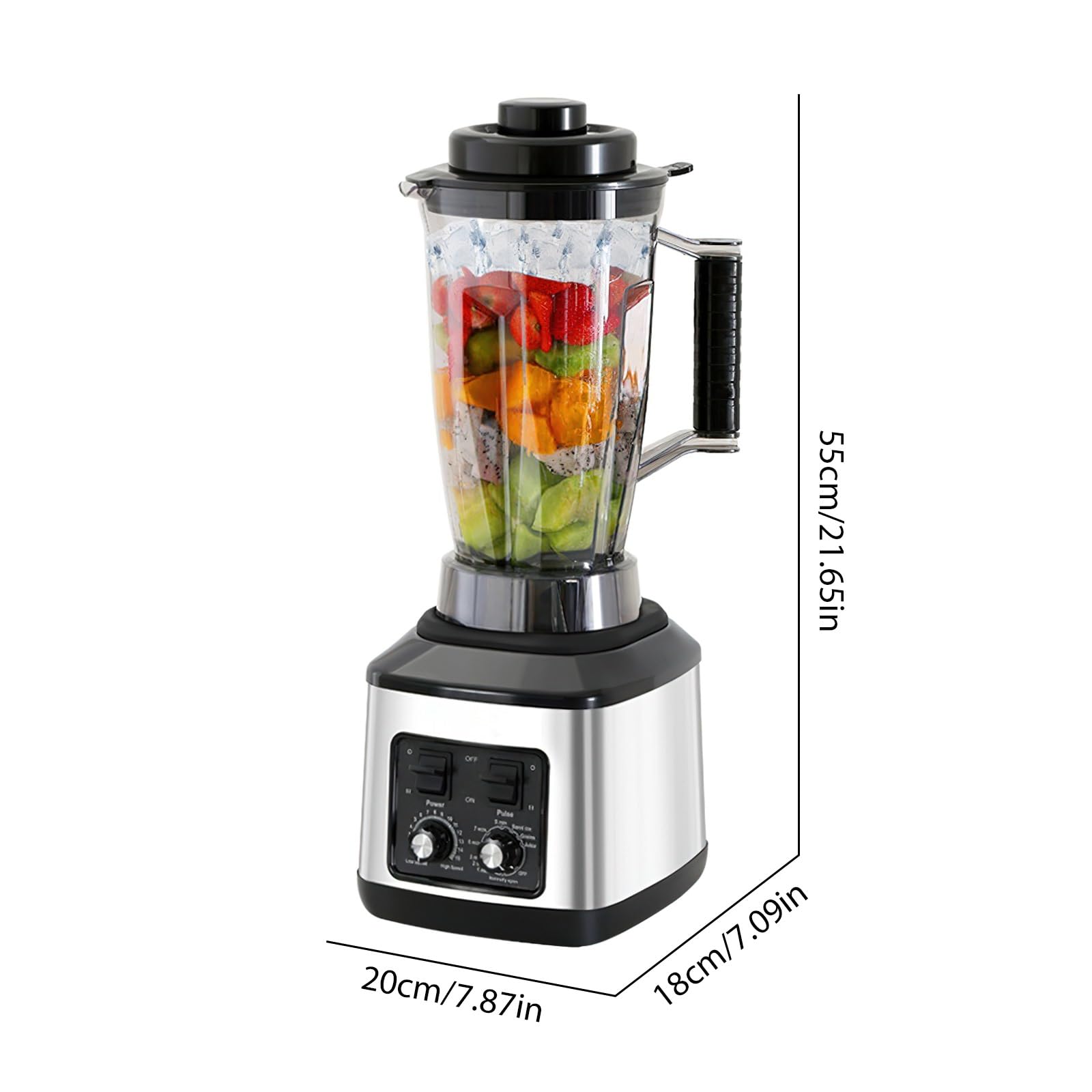 Mixer frullatore professionale 3L+1.5L+0.5L,1100W frullatore, 15 velocità