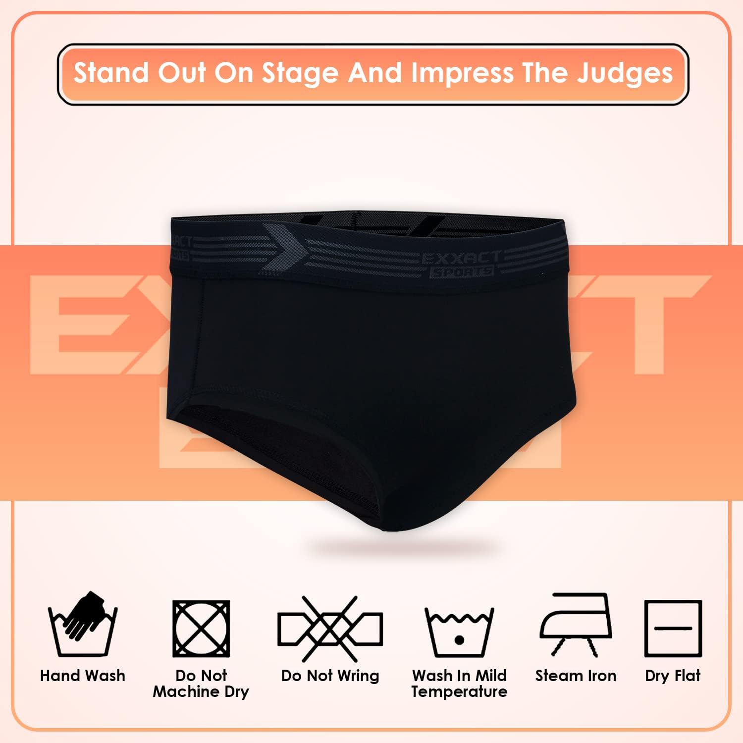 Exxact Sports Mens Elite Classic Bodybuilding Posing Trunks - Mens Trunk Underwear Posing Suits Competition Boxer Trunk Adult