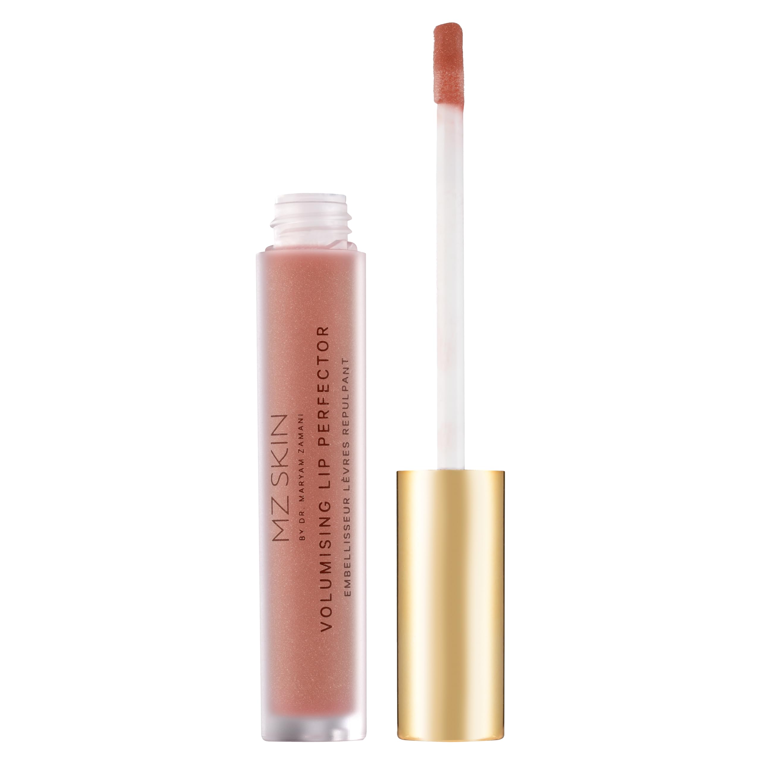 MZ SKIN Volumising Lip Perfector Shade 2 Peptide Plumping Lip Gloss with Hyaluronic Acid Mint Hydrates Smooths Enhances