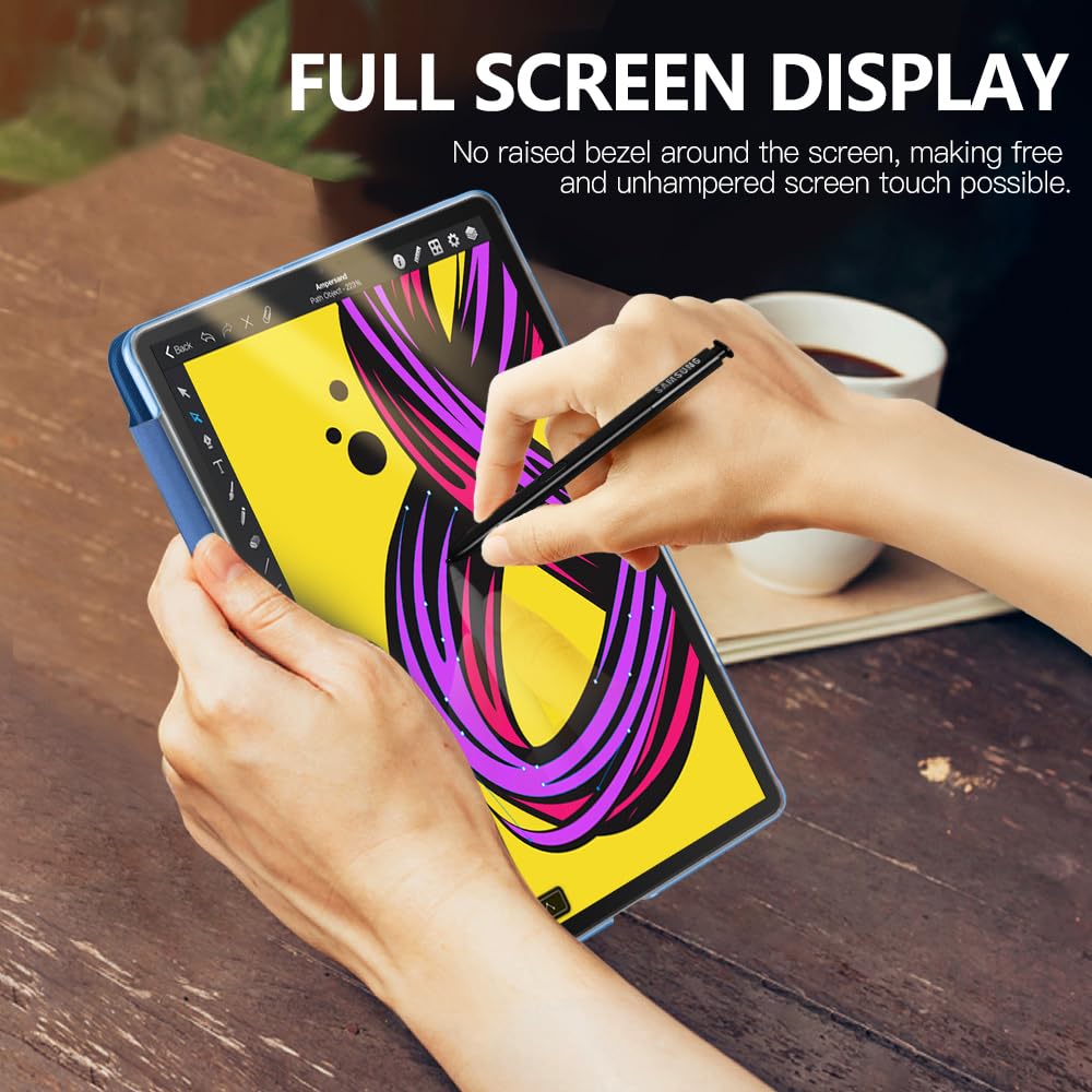 MoKo Case Fit Samsung Galaxy Tab S5e 2019, Ultra Thin Slim Shell Trifold Stand Cover with Frosted Back with Auto Wake and Sleep for Galaxy Tab S5e SM-T720/SM-T725 2019 Tablet, Dark Sea Blue