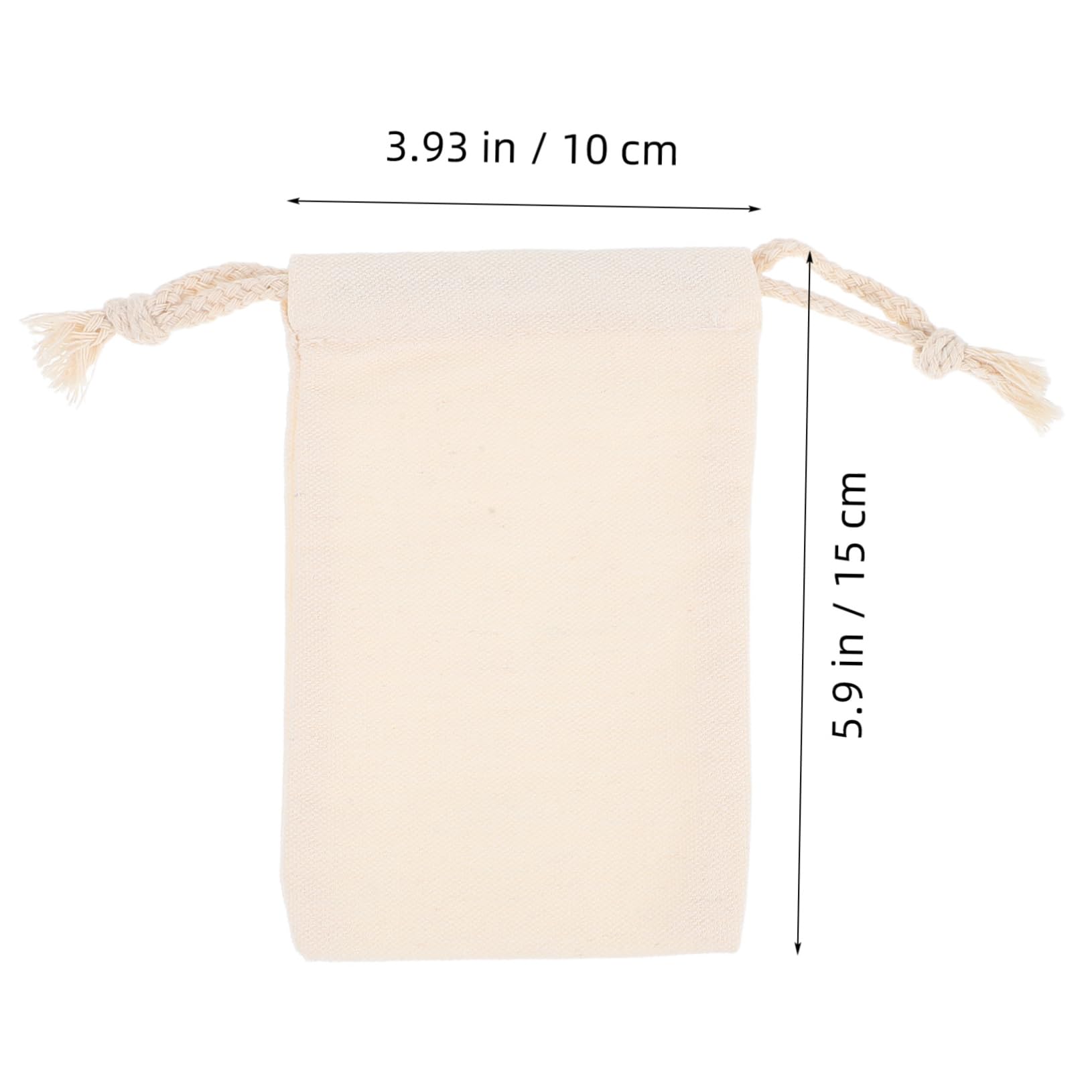 Didiseaon Sacchetti Coulisse Piccoli 50 Pezzi Beige in Stoffa | Feste e Matrimoni, Uso Versatile e Pratico, Confezione da 50 Pezzi per Conservare Piccoli Oggetti