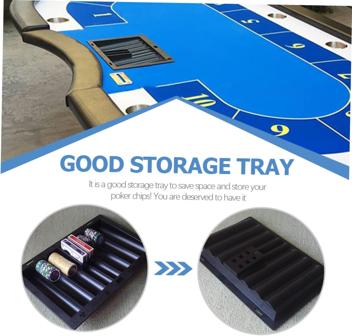 Chip Tray Texas Holdem Desktop Accessories Poker Dealer Chip Tray Table Chip Holder Tray Plastic Poker Chips Tray Table Plastic Chip Tray Plastic Poker Chips Tray Poker Chip Holder