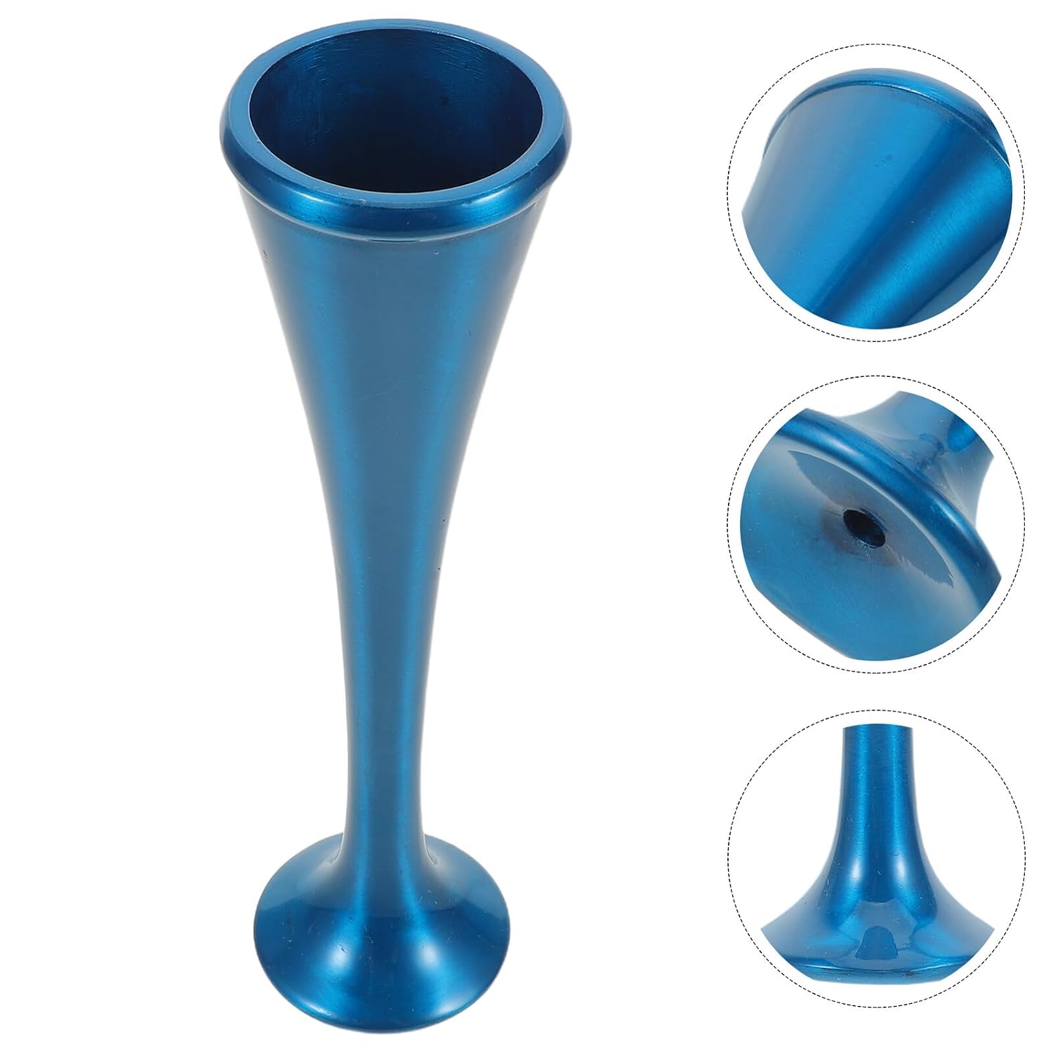 TOYANDONA Aluminum Alloy Heart Stethoscope for Pregnant Women, Mini Prenatal Sound Amplifier with Blue Acoustic Trumpet, Pregnancy Supplies for At-home Heartbeat Monitoring