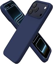 ORNARTO Compatible with iPhone 17 Pro Max Case, Liquid Silicone Slim Cover | Navy Blue,6.9",Shockproof Protection,Comfortable Grip,Precise Cutouts,Responsive Buttons,Smooth Finish,Camera Protection