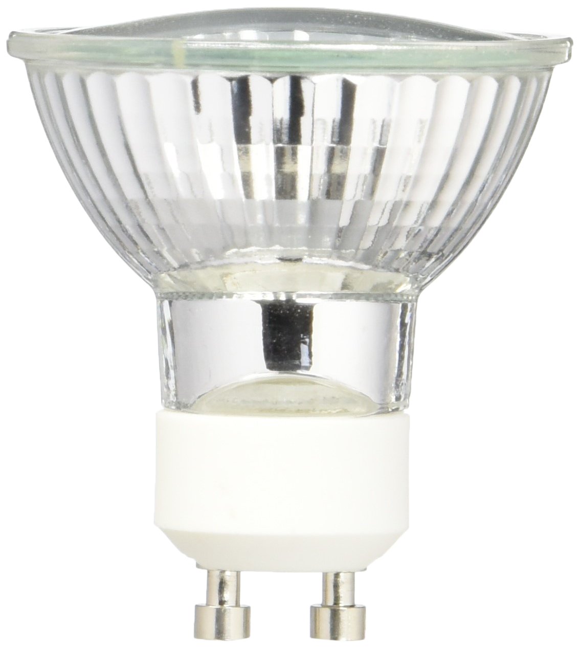 Plusrite 3481 Jdr50/Gu10/Nfl25/C/130 50 Watt Mr16 Gu10 Base 130 Volt 2000 Hour 3000K Covered Narrow Flood Halogen Light Bulb,