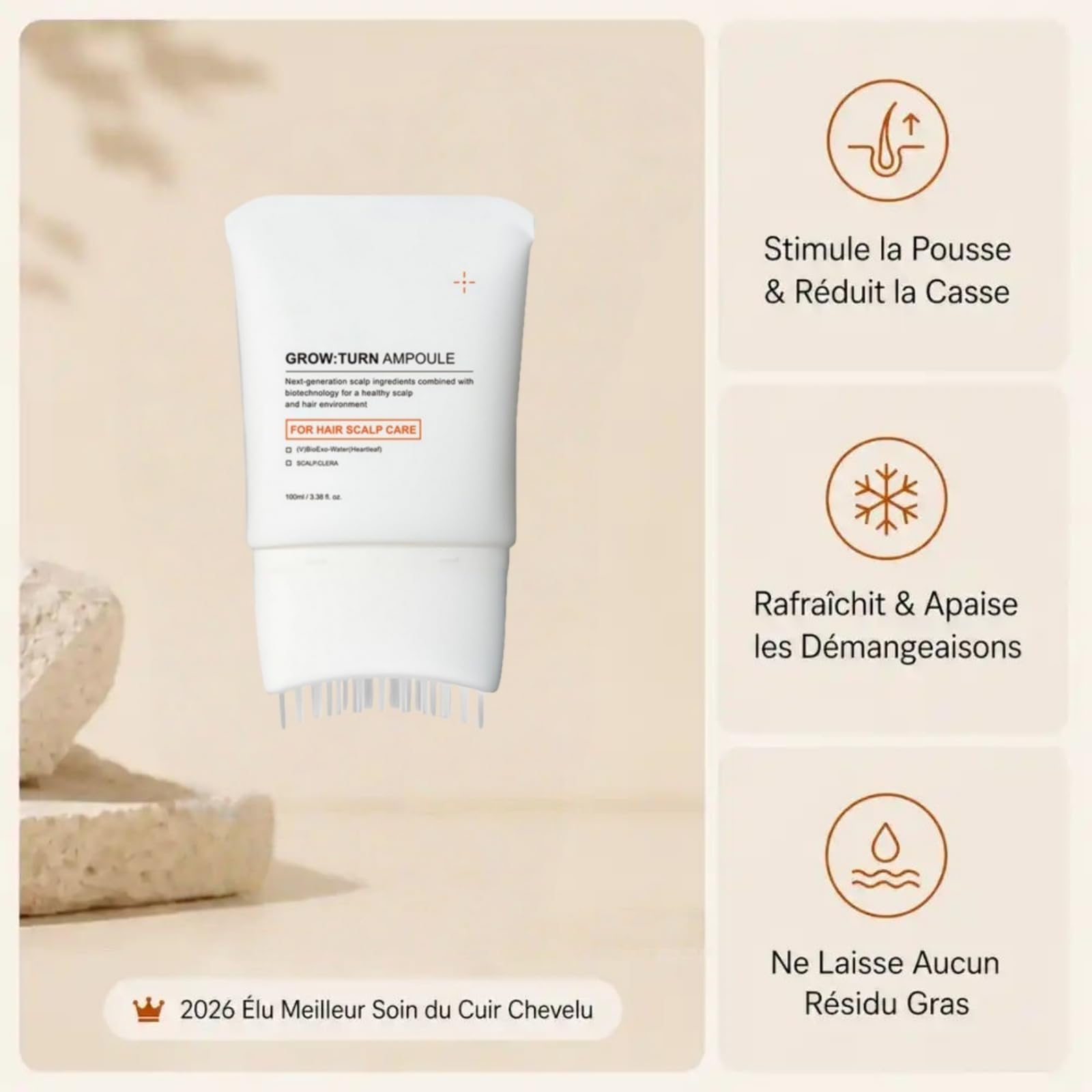 Kavira Serum Capillaire,Kavira Cheveux,Sérum Capillaire avec Brosse Applicatrice Intégrée,Hydratant et Nourrissant,Renforce les Cheveux,Améliore Volume et Densité,pour Hommes et Femmes