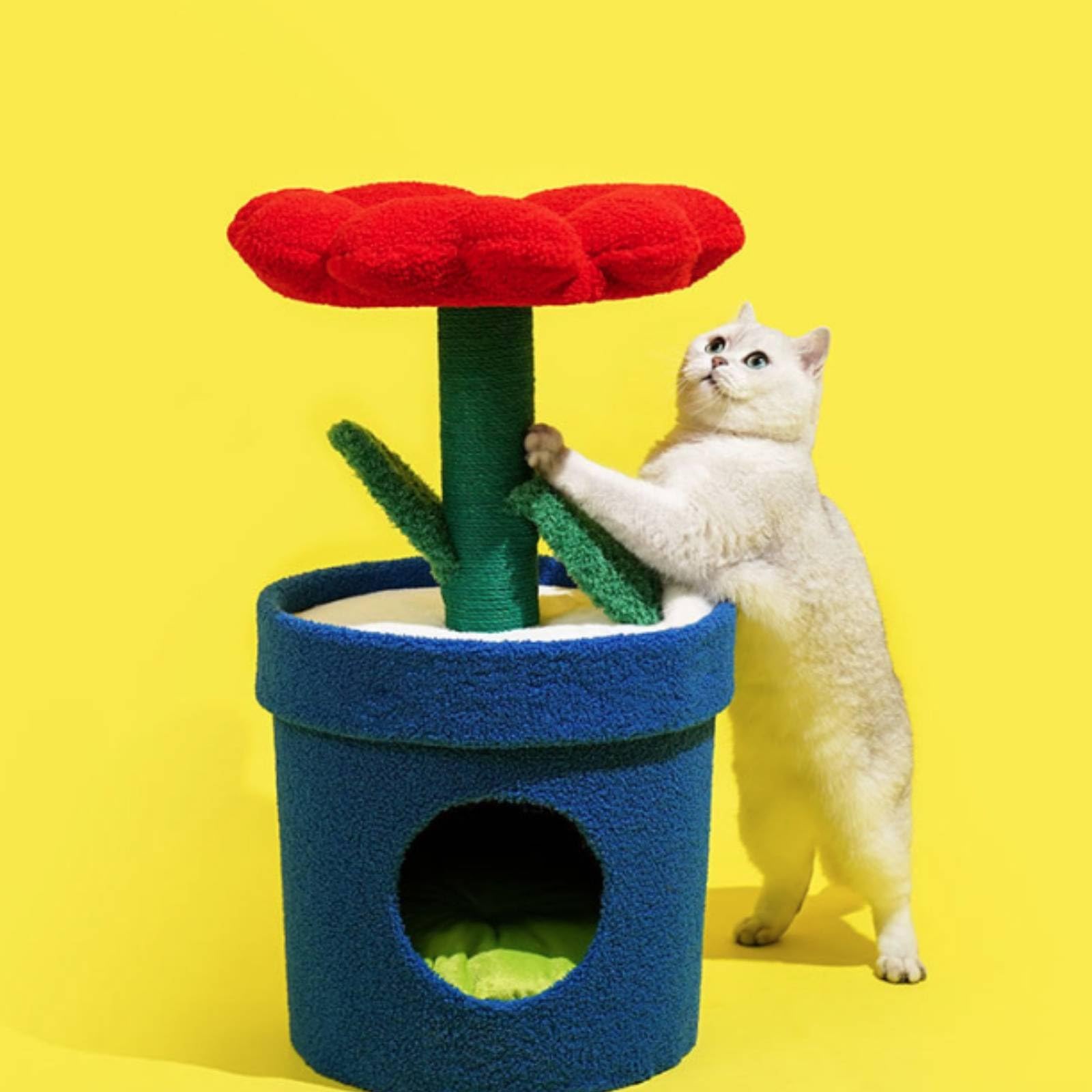 Generico Piantare per Gatti Ad Albero, Tiragraffi Multifunzionale per Gatti
