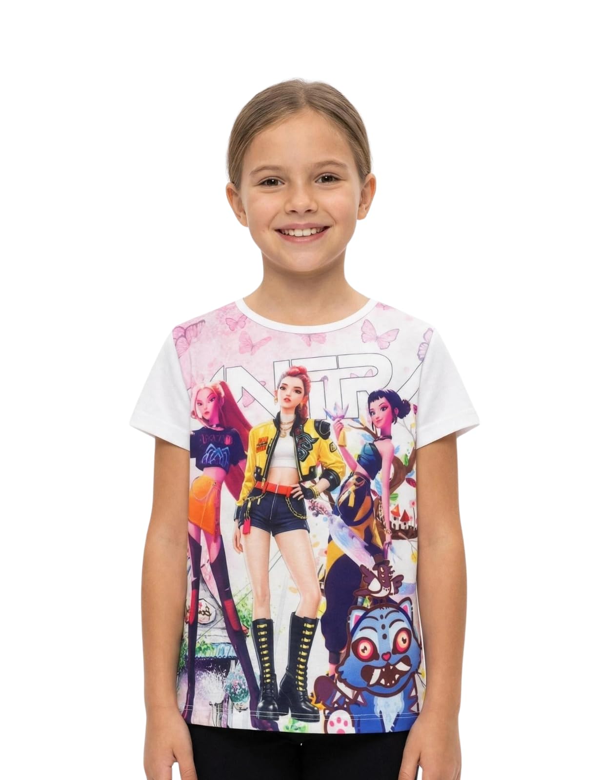 Vicyol S&D Camiseta K-Pop para Niños y Niñas. Camiseta de la Serie de Moda Huntrix. Camiseta de Las Guerreras de H. — view 7