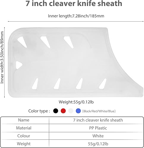 Vista 319 de XYJ Juego de 2 fundas de cuchillo de seguridad para cuchillos, protector de borde, funda universal para cuchillos, chef, cuchillo de cerámica