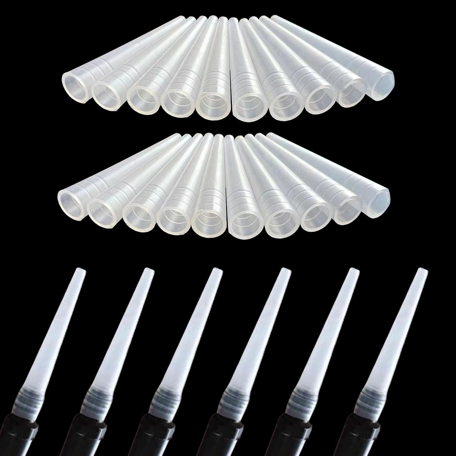 Spray foam gun nozzle?Spraying foam gun accessories?Reusable sealed small nozzles?replacement expansion tool supplies for construction use?26 pieces of white transparent packaging?