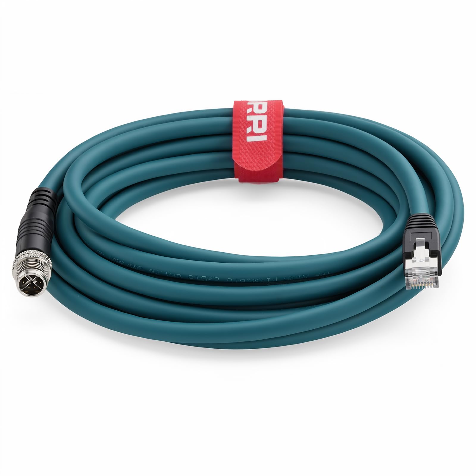 DRRI M12 X-Coded 8 Pole to RJ45 Gigabit Ethernet Interface Cat6