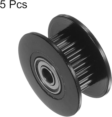 Miniatura 9 de HARFINGTON 5pcs 2GT Polea tensora 20 dientes 0.197 in diámetro 0.709 in diámetro correa dentada de aluminio para 0.236 in ancho cinturón 3D