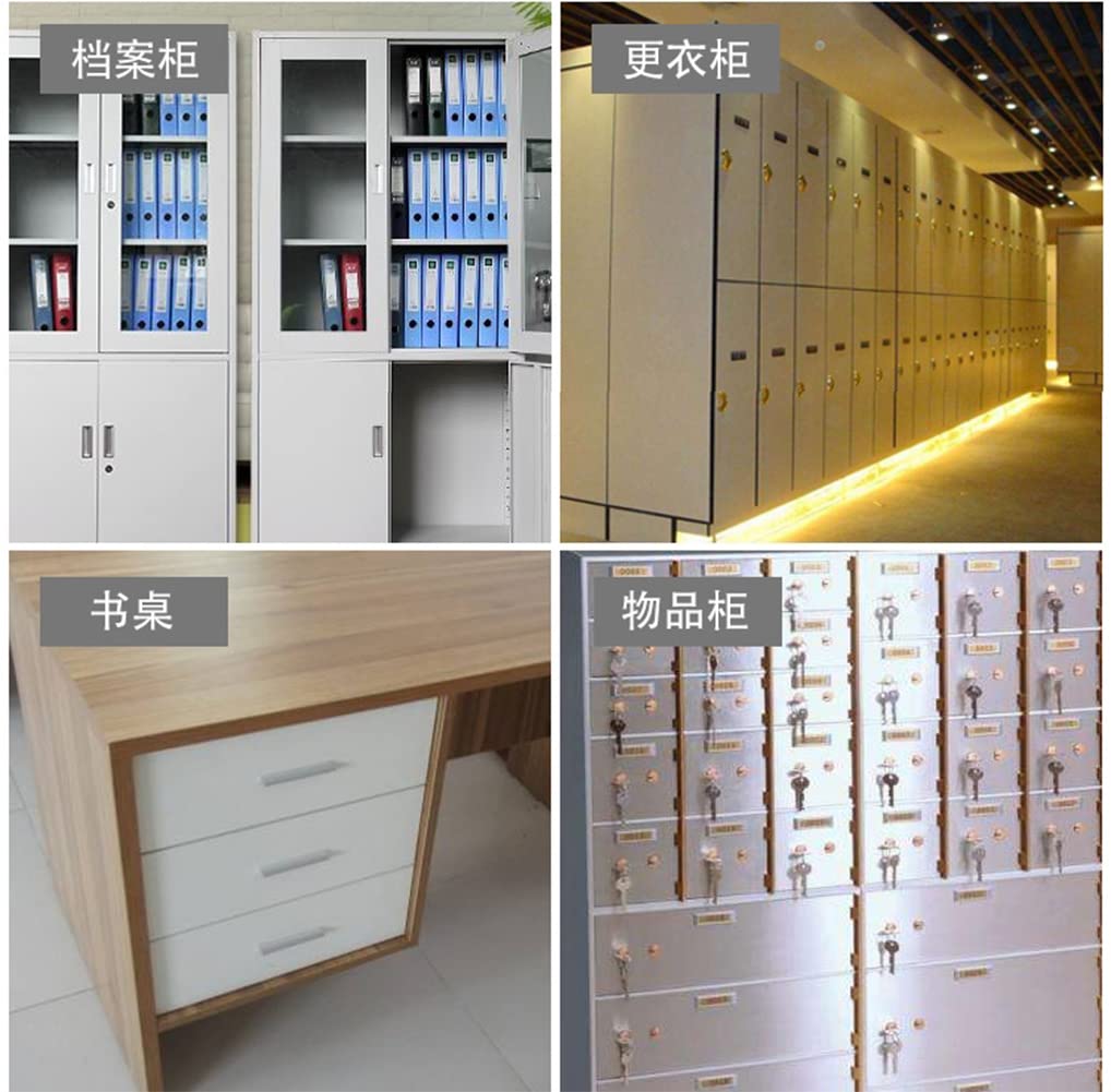 Norcks Lot De 2 Serrures De Porte Pour Armoires À Tiroirs, Serrures De