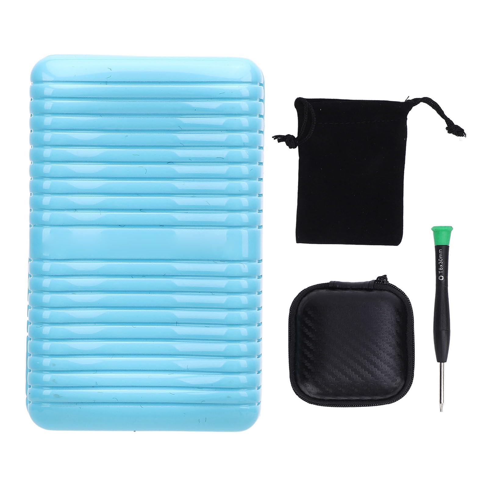 Soap Shape Fingertip Toy Push Slider Metal Finger Slider Stress Relief Toy for Office Home Station (Blue)