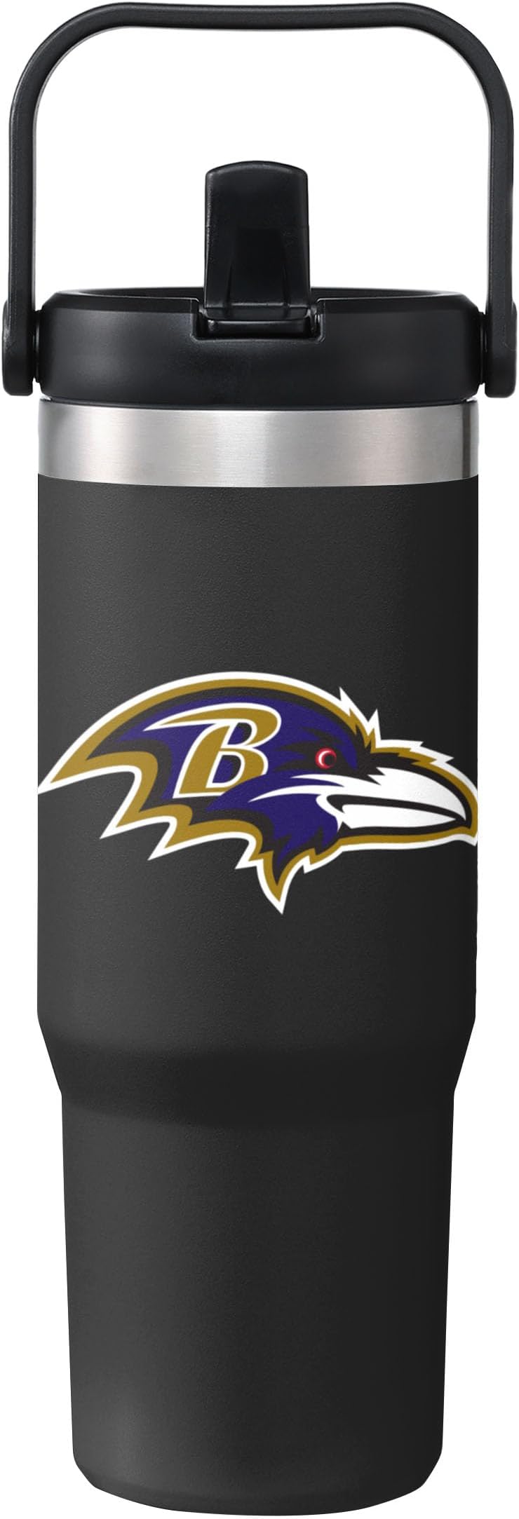 FOCO NFL Unisex-Adult NFL Team Logo Insulated Travel Mug 30oz Straw Tumbler