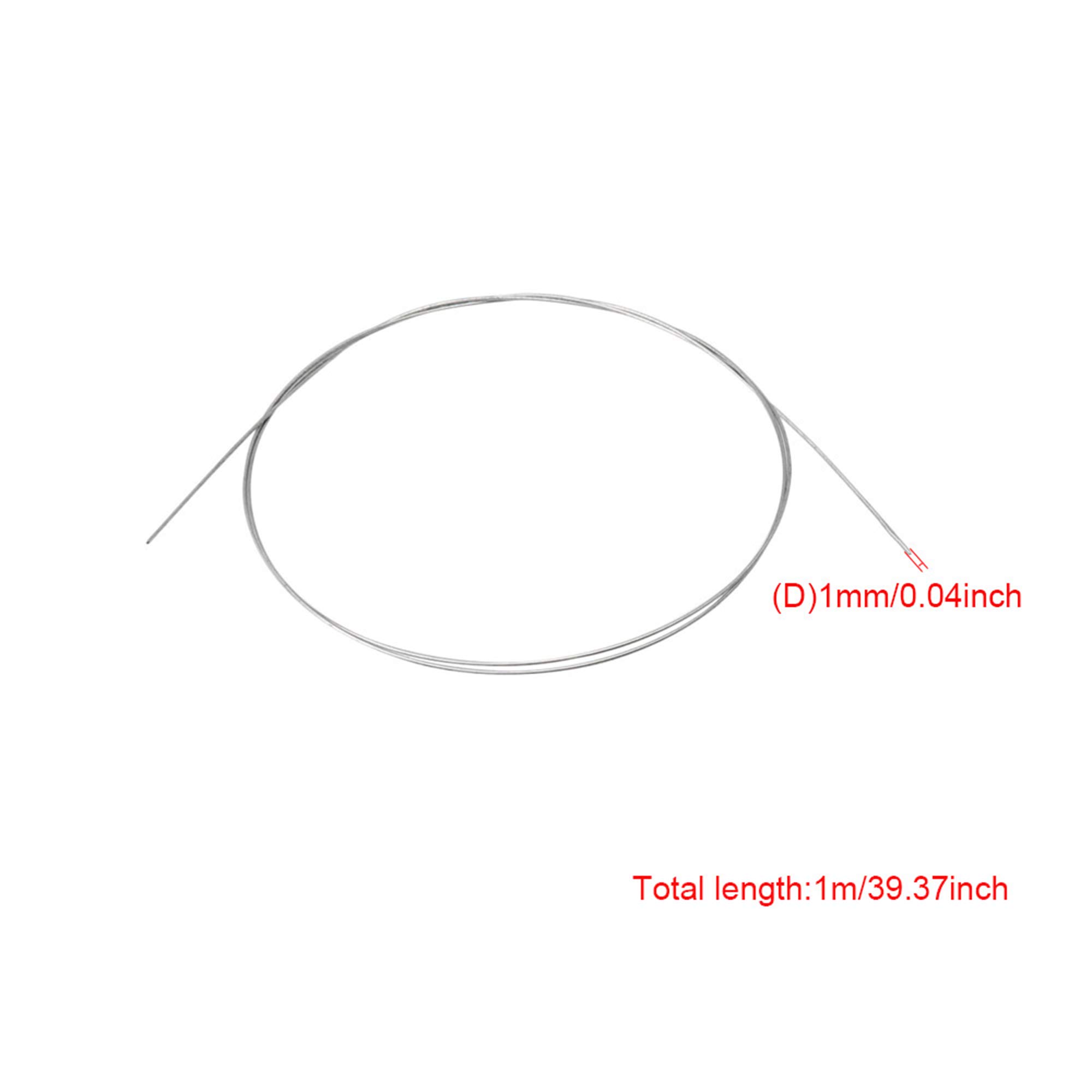 Yibuy Cordes de rechange pour piano #18 - 1 mm de diamètre - Pièces musicales - Longueur : 1 m