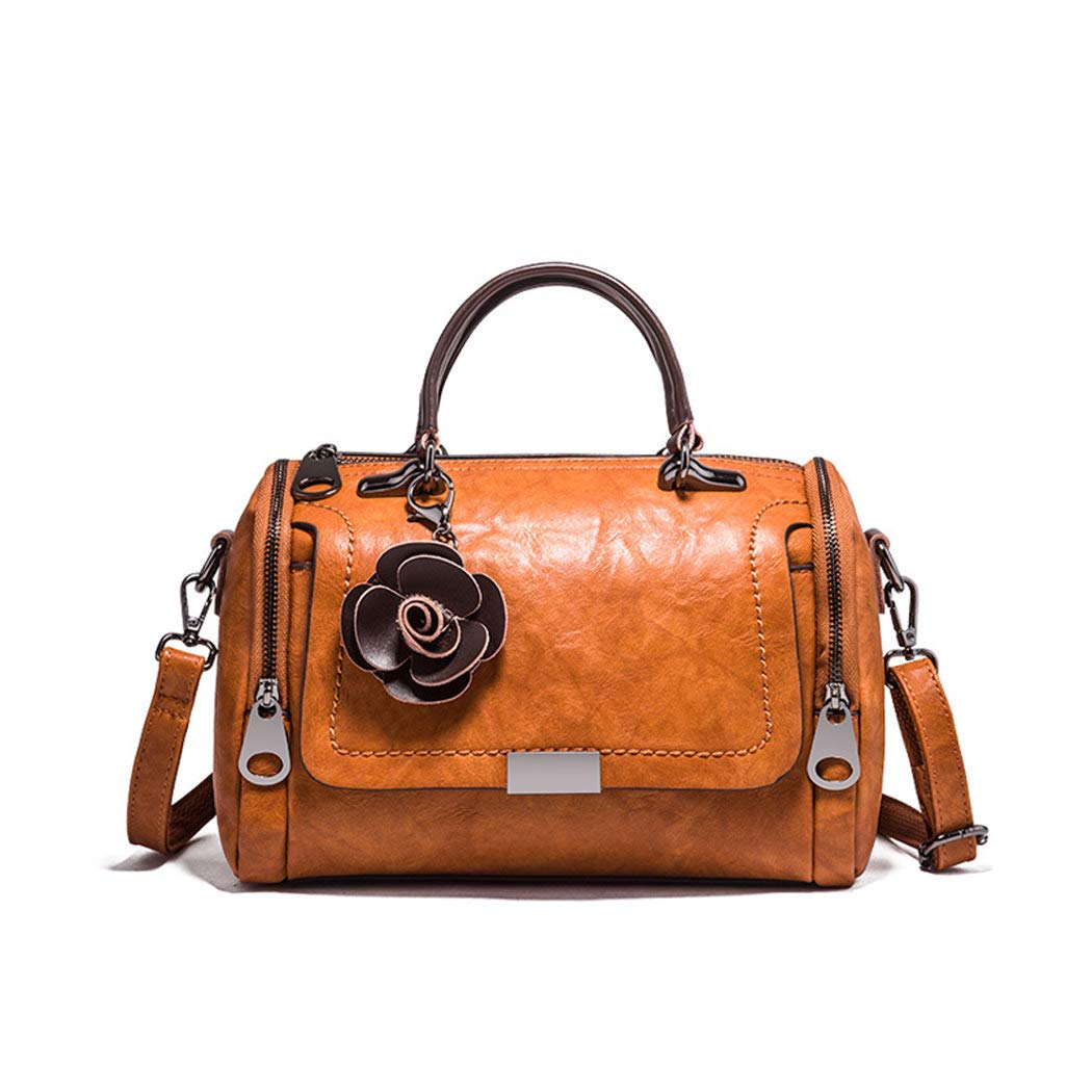 BUKESIYI Donna Borse a Tracoll Borsa a Mano Firmate Borse a Spalla 2023 PU Pelle CCIT77277 Marrone V1