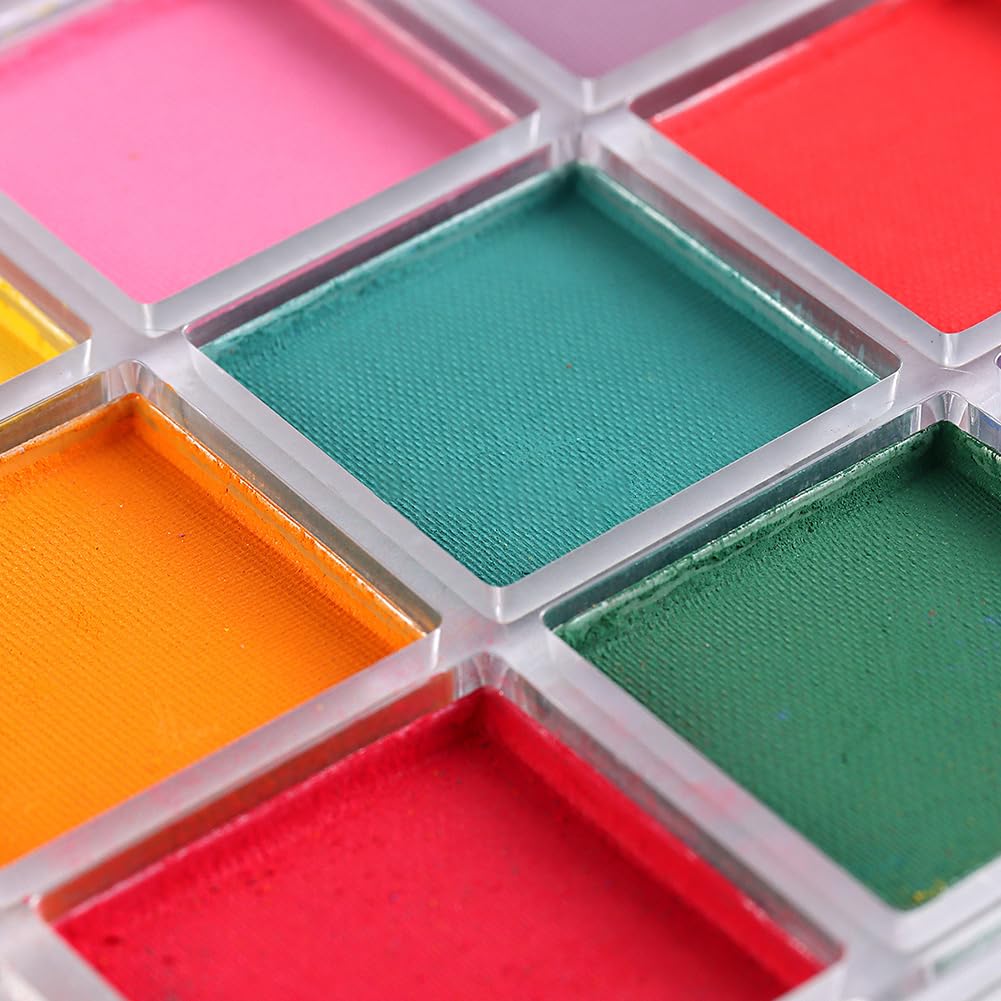 Palette de Poudre de Pigment pour Ongles Dégradé Solide Multicolore 1