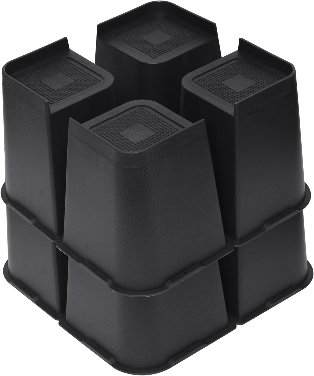 Bed Risers Heavy Duty, Oversized Furniture Risers, Support Up to 6000 Lbs, Lift 8 inch for Couch, Sofa, Table,Chair (Black 8 Pack, 8 inch)