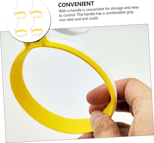 Miniatura 4 de Molde para panqueques, 4 piezas de anillos de tortilla, anillo para panqueques, moldes para freír huevos, anillo de presentación de huevos, anillo