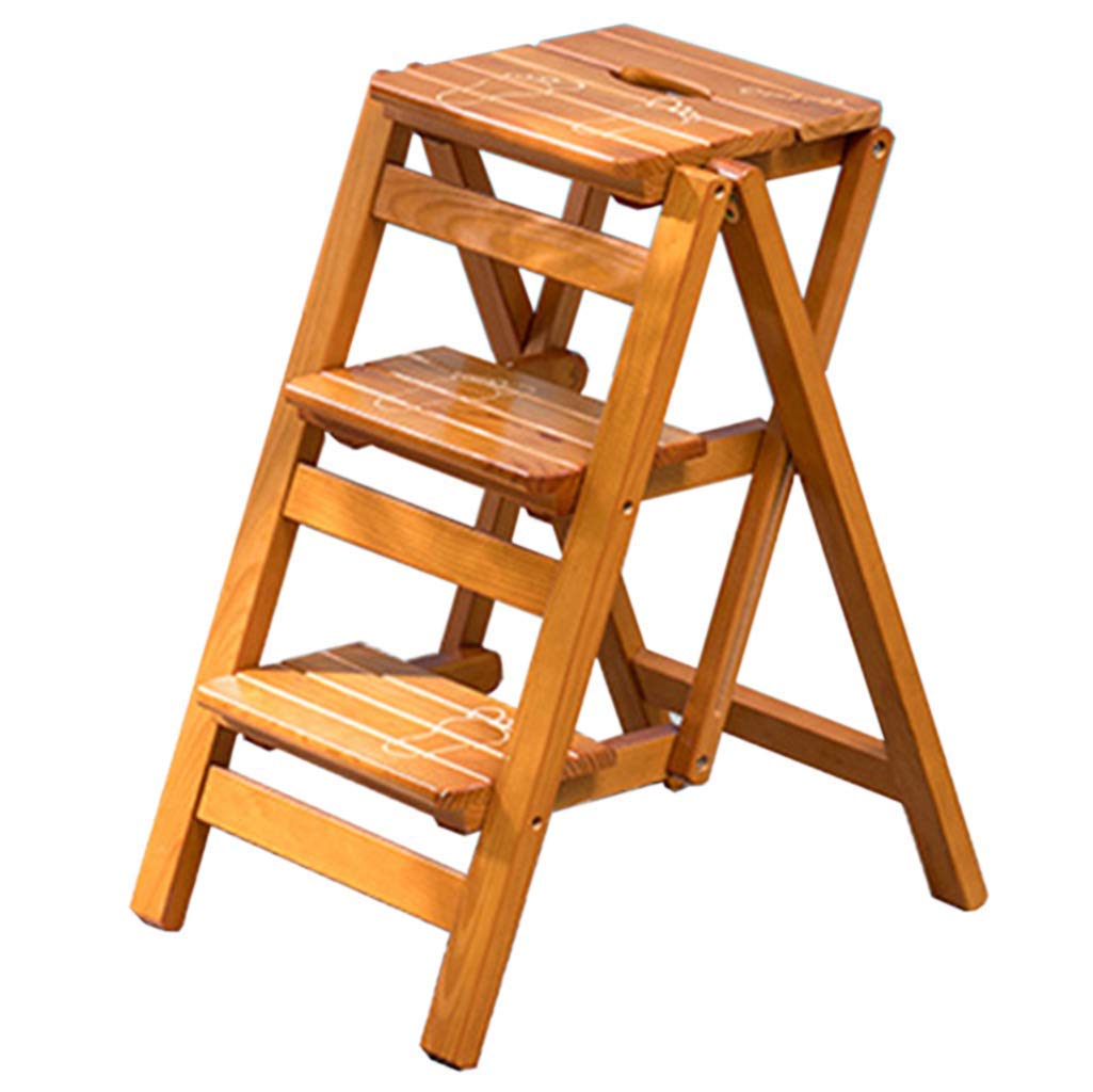 Chaise pliante en bois et étagère de rangement pour optimiser votre salon et cuisine
