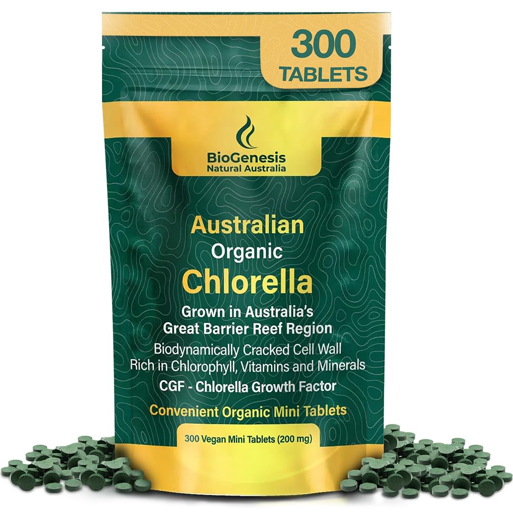 Biogenesis Organic Chlorella Mini Tablets, 300 Count
