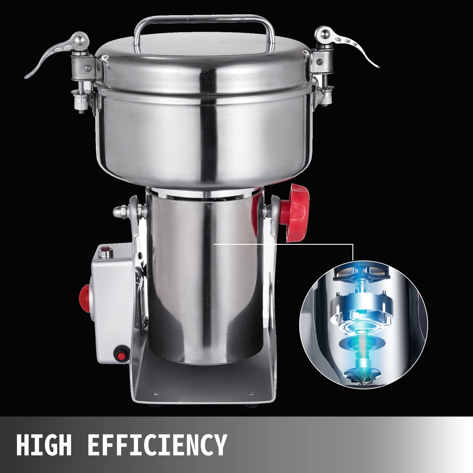 350G 750G 1000G elektryczny młynek do kawy młynek do kawy ze stali nierdzewnej do kruszenia ziół pszenicy soja proso kukurydza(Capacity 350g)