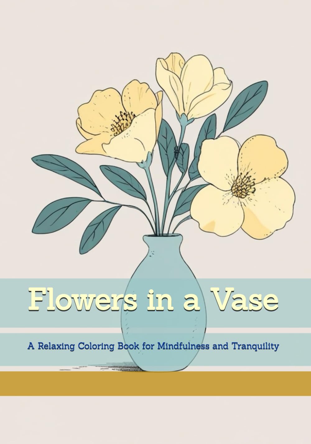 Flowers in a Vase: A Relaxing Coloring Book for Mindfulness and Tranquility (Moments of Gentle Relaxation)