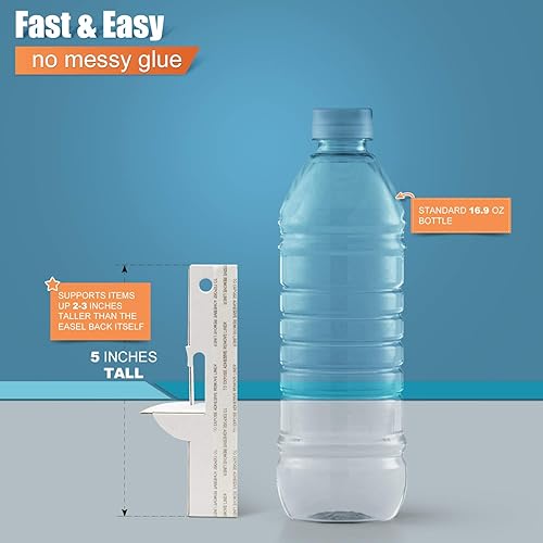 Miniatura 5 de Lineco, Soporte de caballete autoadhesivo de una sola ala, sin ácidos, letreros de exhibición de fotos, folletos, marcos de obras de arte (5