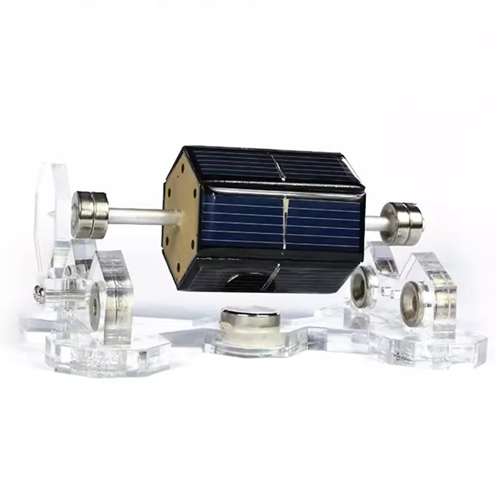 Modelo de levitación magnética, motor de suspensión magnética solar hexagonal, modelo educativo científico, motor solar, velocidad 300-1500 rpm