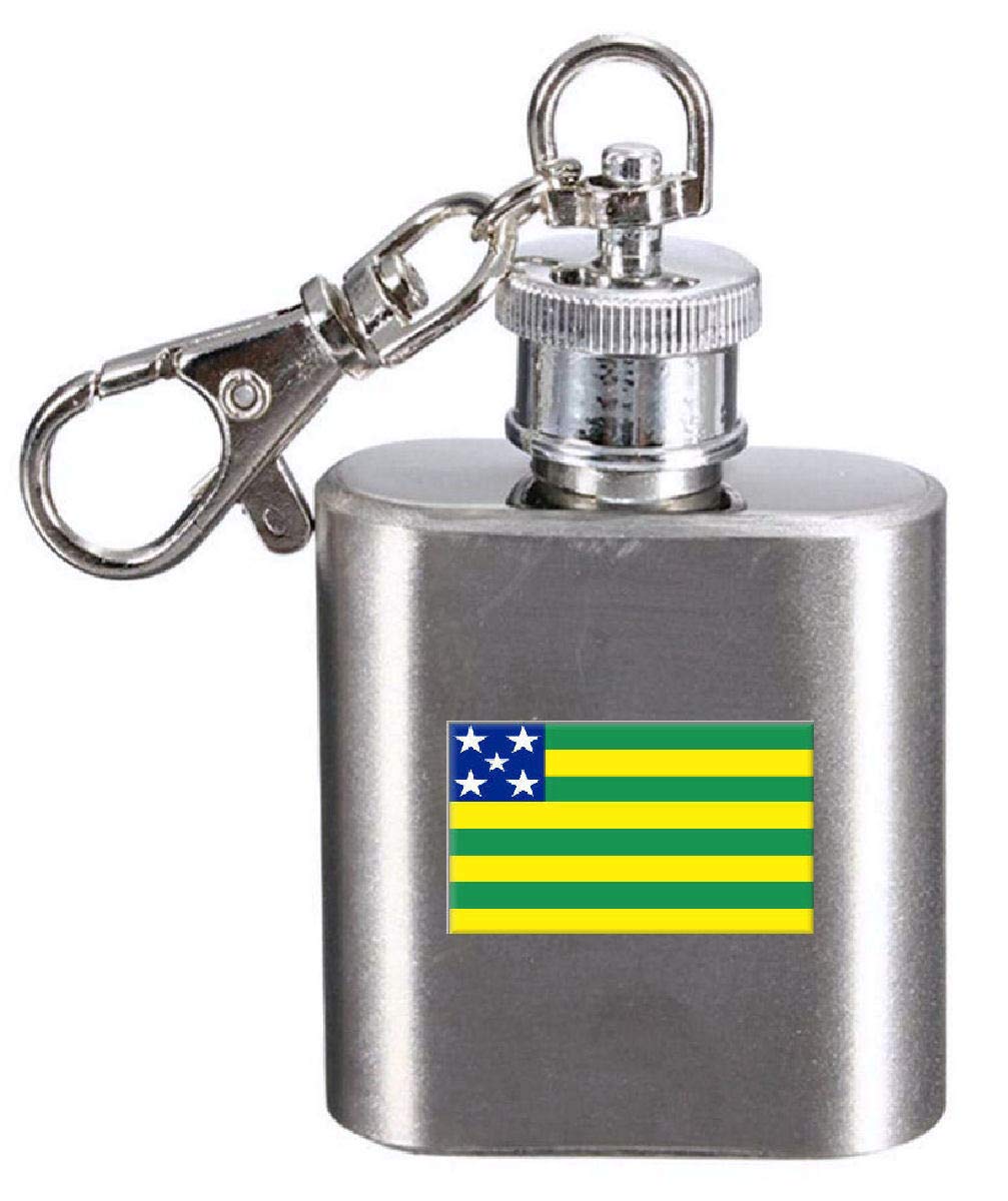 Flasque porte-clés Goiás avec gravure laser durable de qualité premium