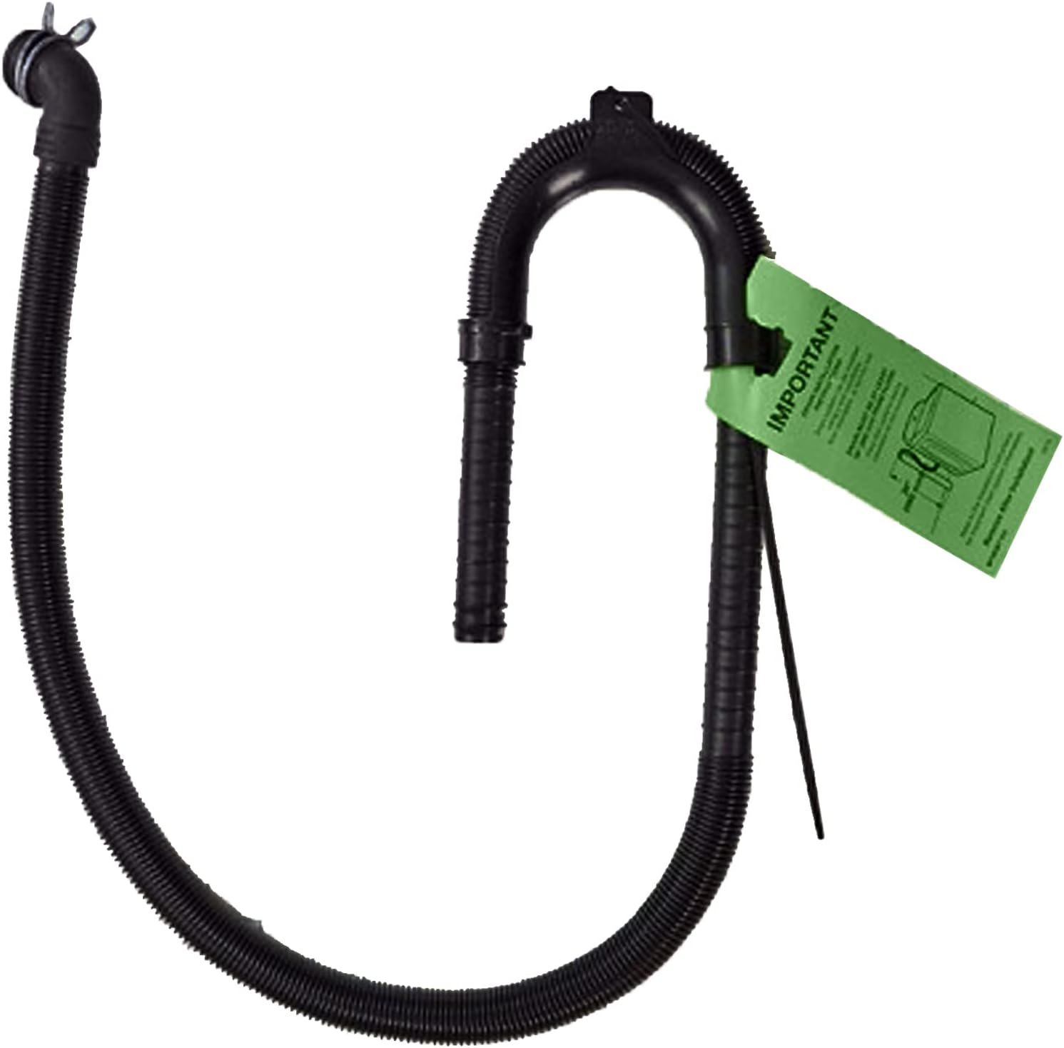 PartsBroz W11244231 Drain Hose - Compatible With Whirlpool Maytag Kenmore Amana Washer - Replaces W10221546 AP6339776 PS12578897 MVWX655DW1 NTW4516FW3 WTW4816FW2 WTW5000DW1 WTW5000DW2 WTW5000DW3