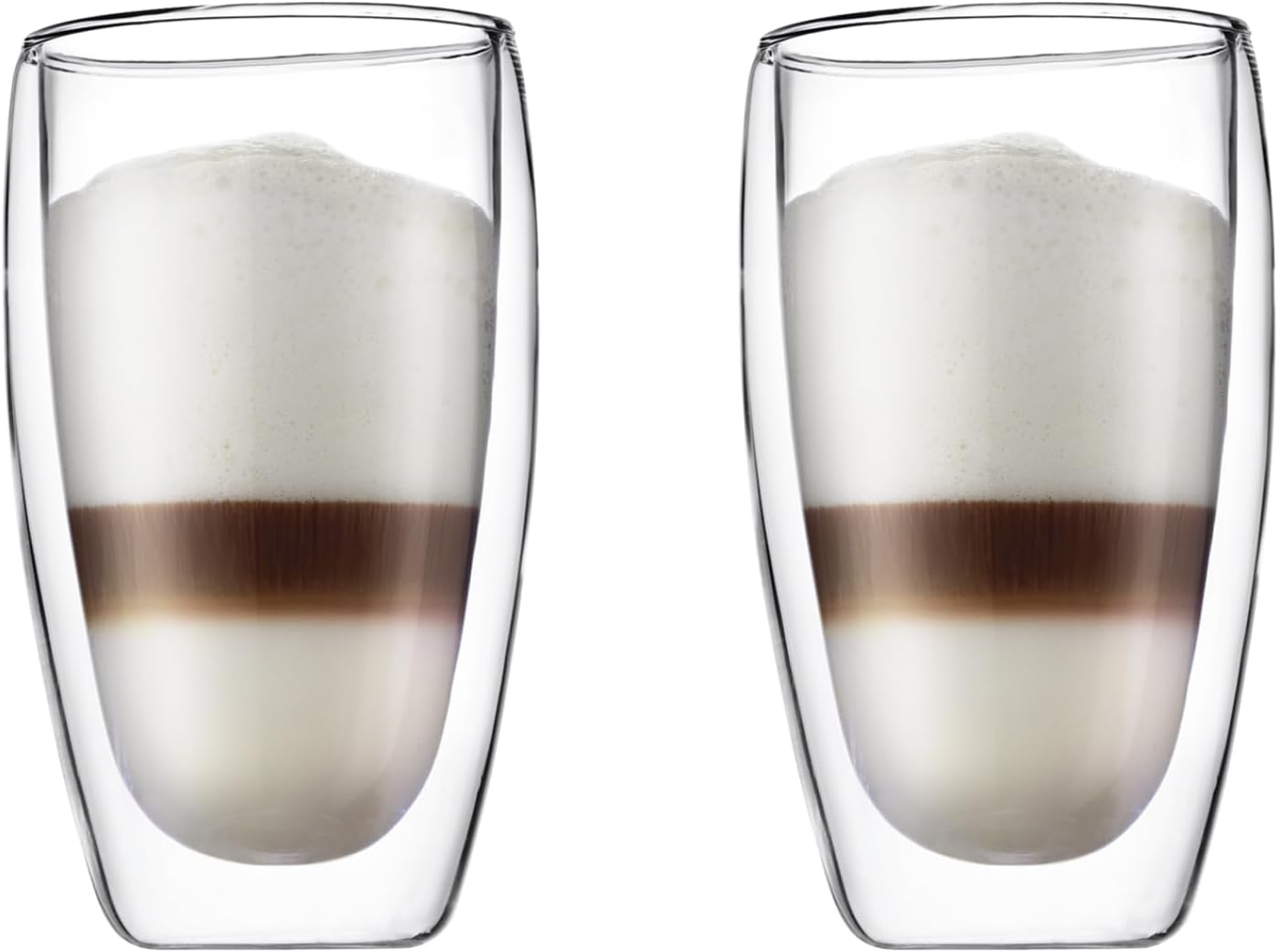 15oz Pavina Double Wall High-Heat Borosilicate Glass, Set of 2, Clear