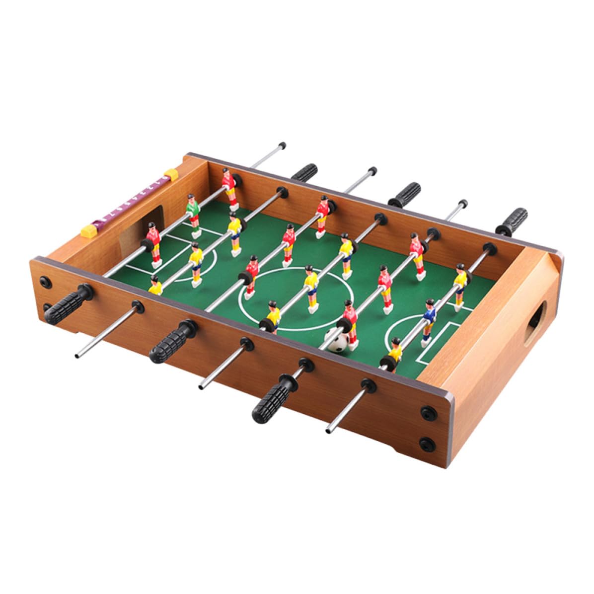 Gioco di Calcio da Tavolo Sei Aste in Mdf, Compatto e Portatile, e Adulti, per Serate di Gioco in Famiglia