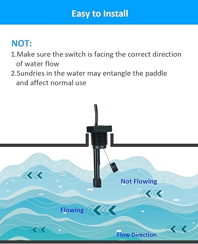 Miniatura 4 de Conjunto de interruptor de flujo GLX-FLO-RP mejorado para Hayward Goldline Aquarite Salt Systems Sensor de flujo de piscina para células de sal