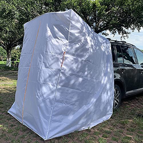 MC&SA tienda SUV para portón trasero, refugio de privacidad portátil impermeable blanca, para cambio, ducha, dormir, playa, ciclismo, natación, 4.9ft x 4.9ft x 7.5ft miniatura 5