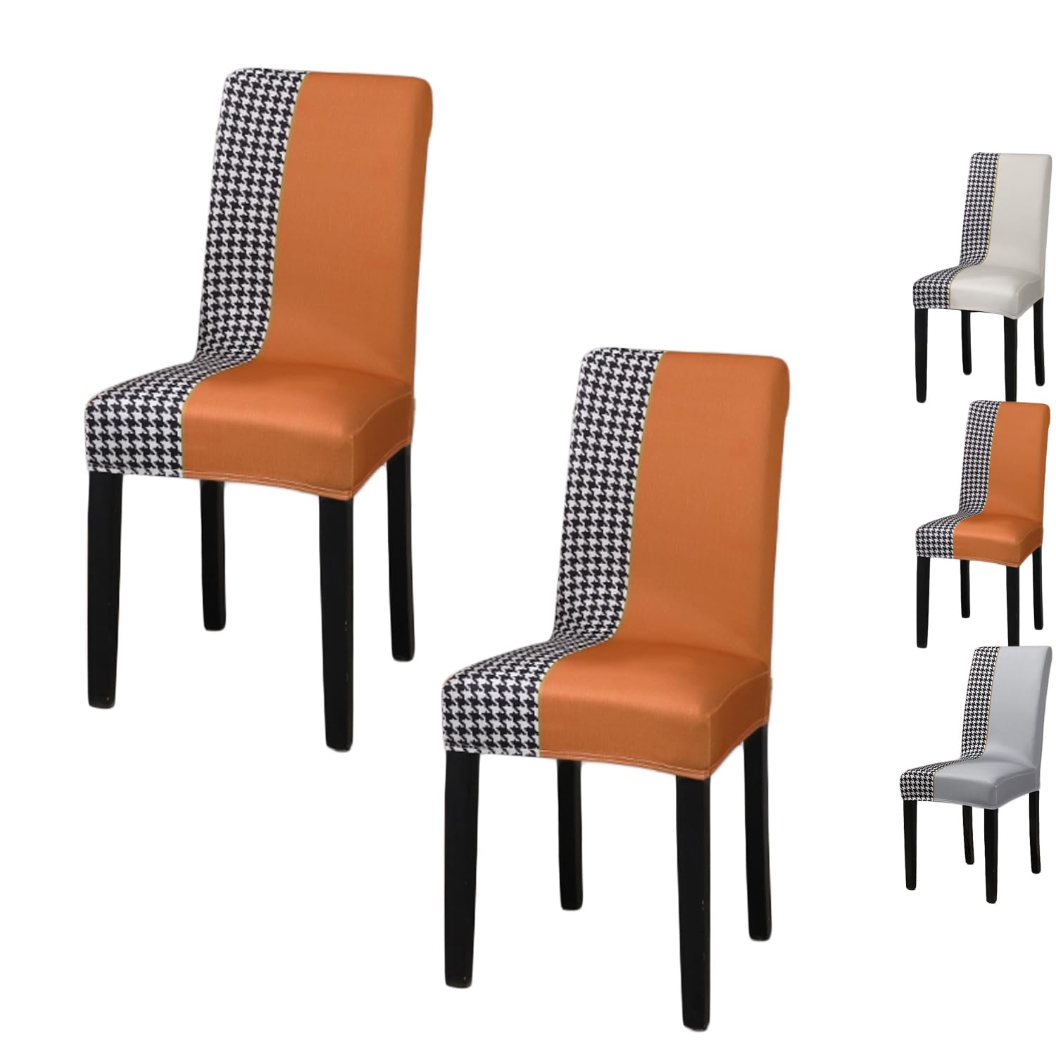 Housses de chaise universelles orange pour rénover vos meubles de maison