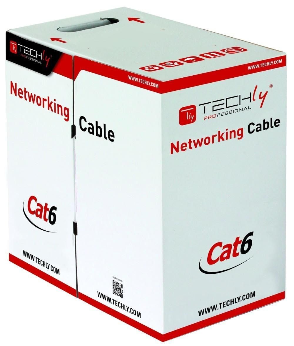 Techly Professional 022571 Matassa U/UTP Cavo Cat. 6 CCA 305m Flessibile Grigio