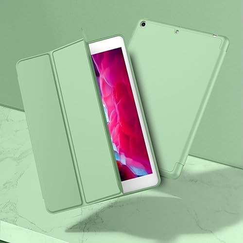 Miniatura 65 de iMieet Funda para iPad 9.7 (modelo 2018/2017, 6ª/5ª generación), funda inteligente con portalápices y parte trasera de silicona suave de piel