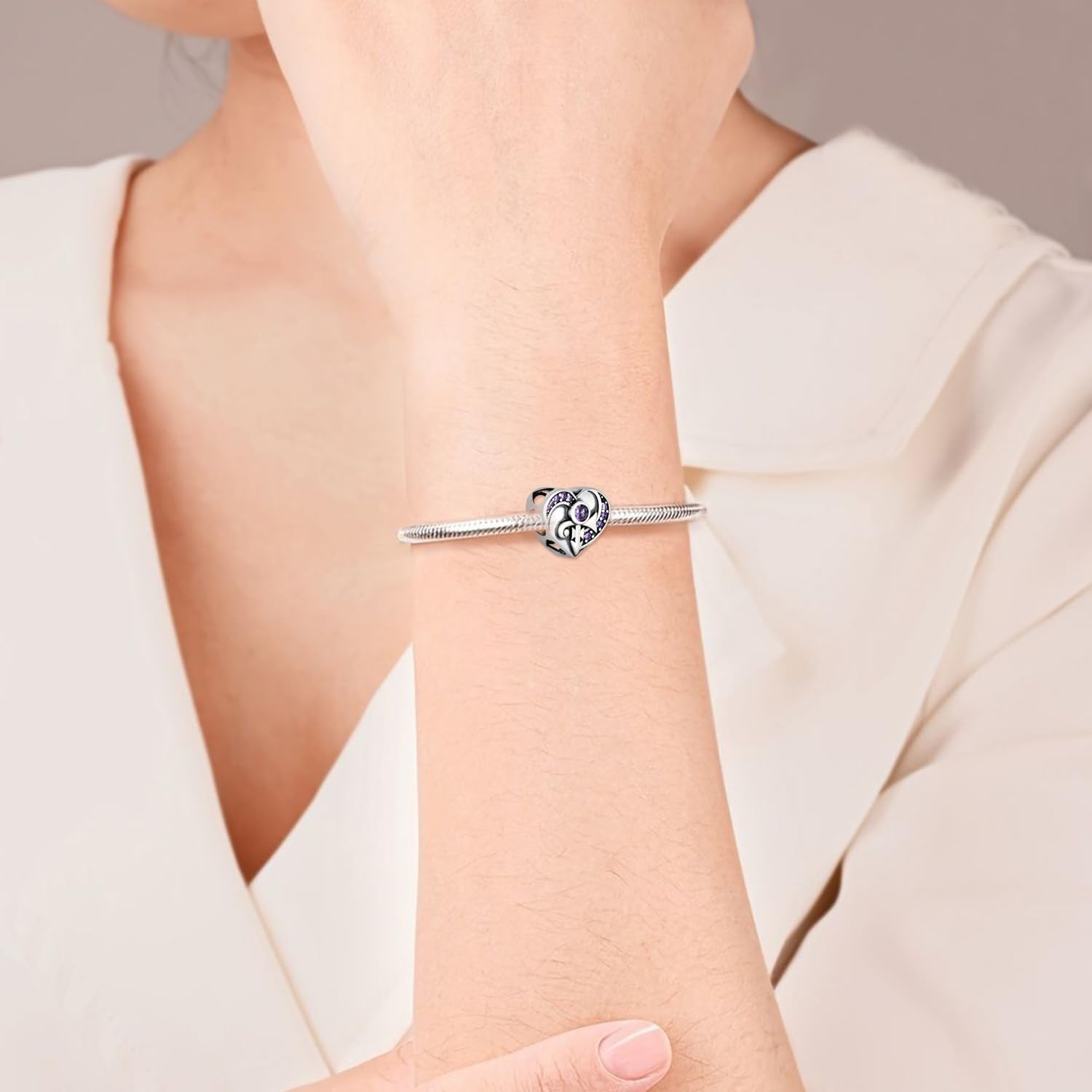 Prince Symbol Charm for Bracelet 925 Sterling Silver Prince Symbol Charm for Prince Lover