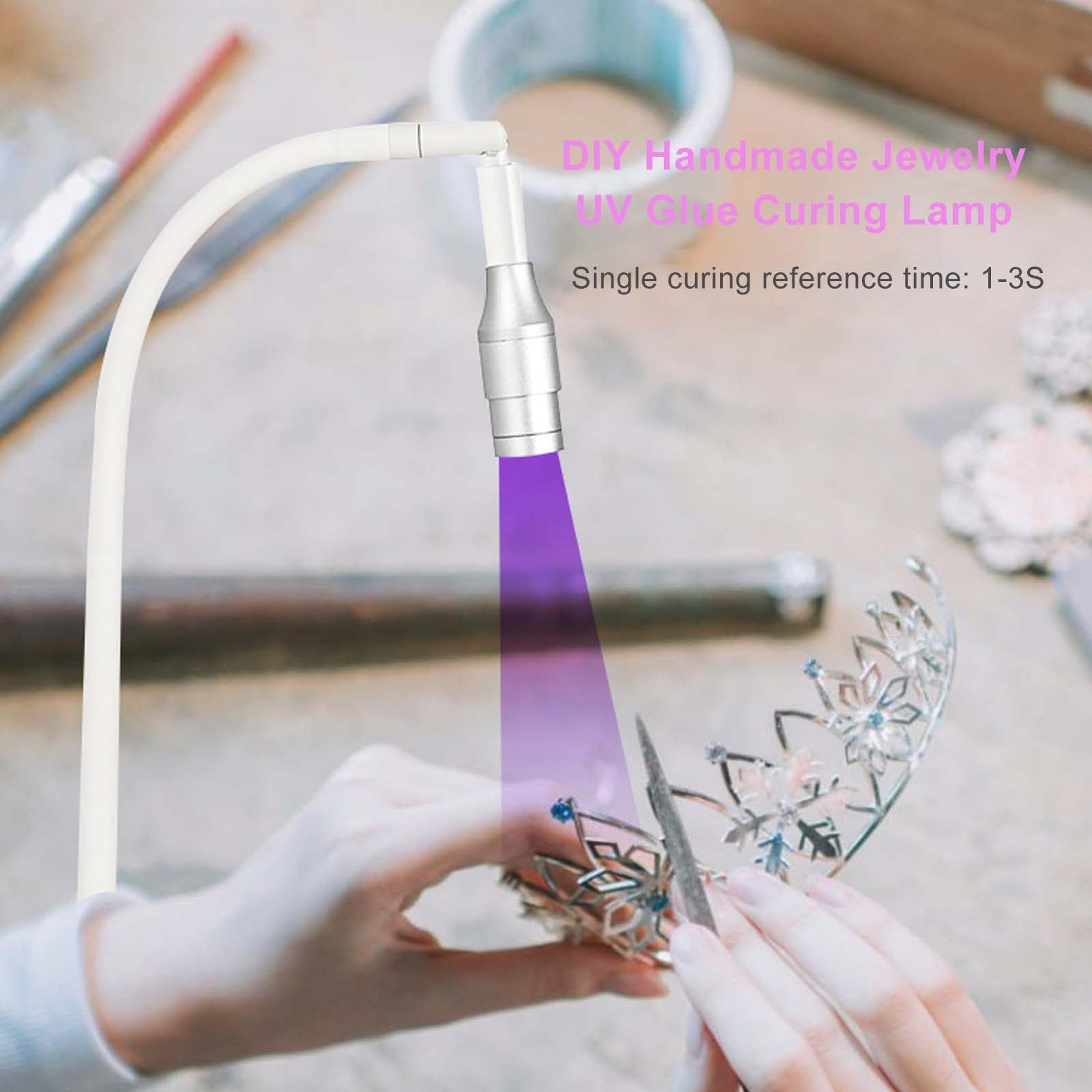 LáMpara Led Para UñAs - Luz Uv De Cuello De Cisne - LáMpara De Secado RáPido Para Esmalte De Gel - Profesional Para UñAs De Gel De Secado RáPido - Cuello De Cisne Flexible Y Giratorio De