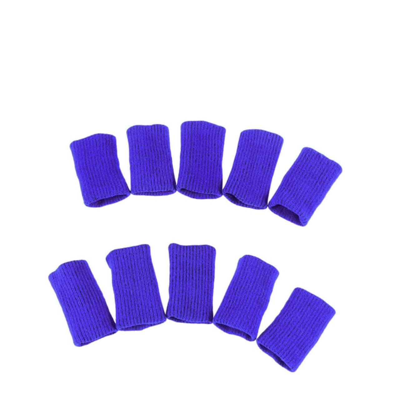 Holibanna 10pcs Breathable Finger Sleeves Elastic Support Protector for Sports Basketball Volleyball Baseball Badminton Tennis Boating Injury Care Unisex