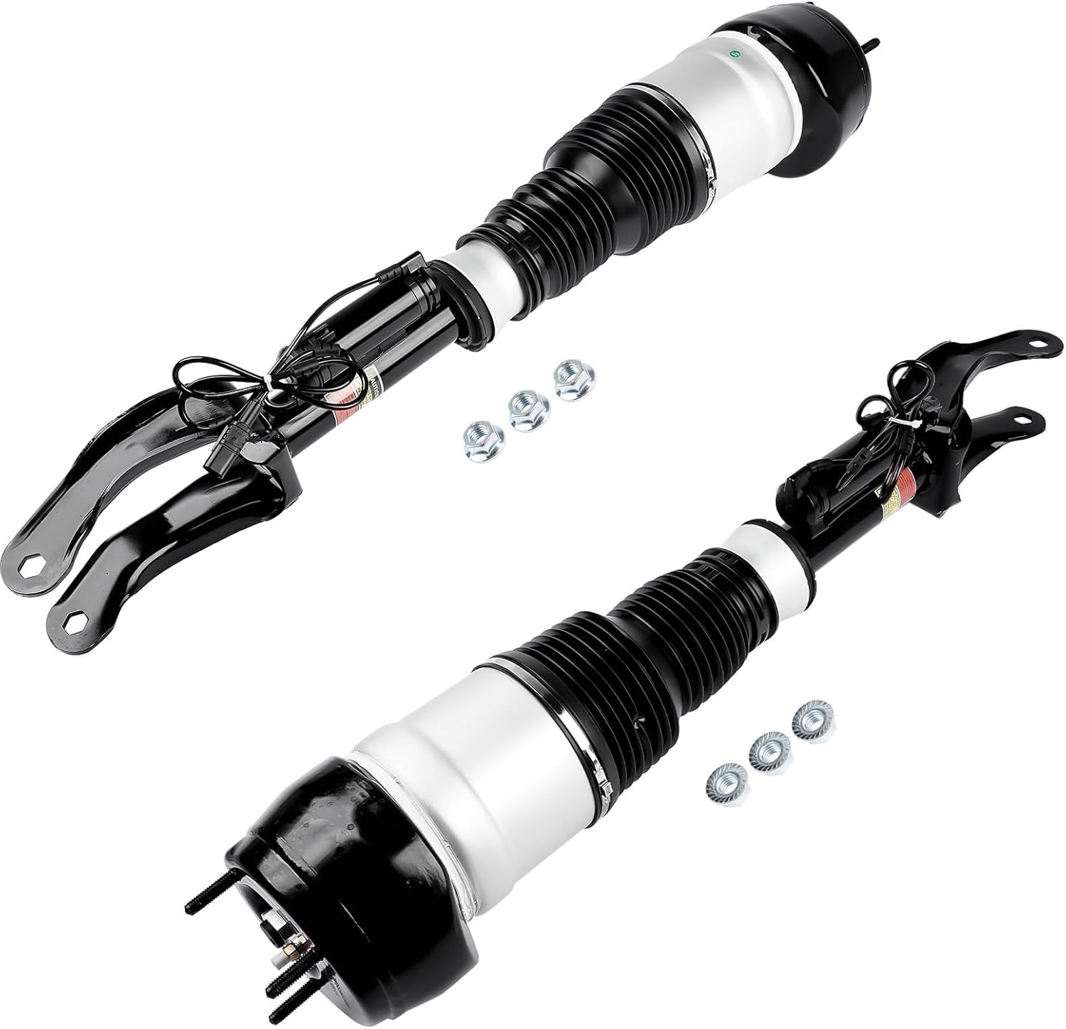 GELUOXI Pair Front Air Suspension Shock Struts with ADS Replacement for Mercedes M GL-Class W166 X166 GL ML 350 450 500 550 63 AMG ‎1663206713 1663206813