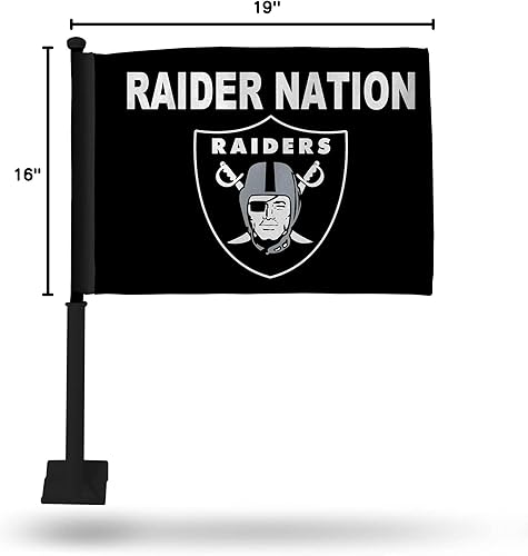 Miniatura 34 de Rico Industries NFL - Bandera de doble cara para automóvil, accesorio para auto B07NHSRDX2