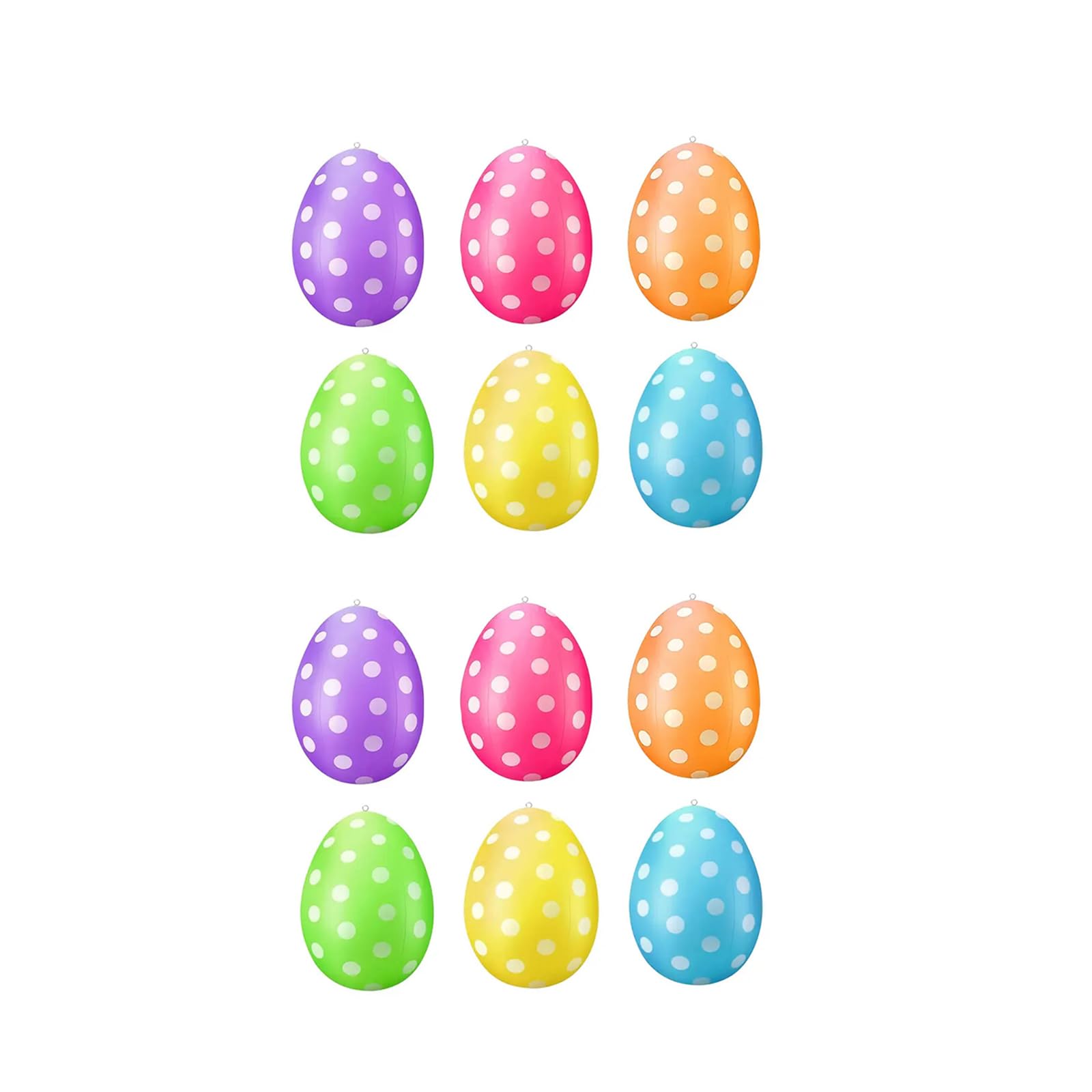 Ostereier Zum Aufhängen Draussen Outdoor Deko 61 cm 61 cm 21 in Mit Kordel Ostern Groß Easter Egg Befüllen Osterdeko Eier Pastell Bunte (12 Stücke)