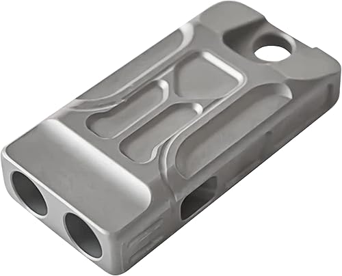 WANERSEN Silbato de supervivencia de emergencia de titanio con collar, silbato de seguridad alto hasta 120 decibelios para supervivencia de